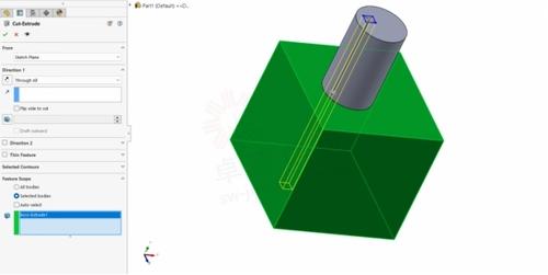 solidworks剖切线如何拉长